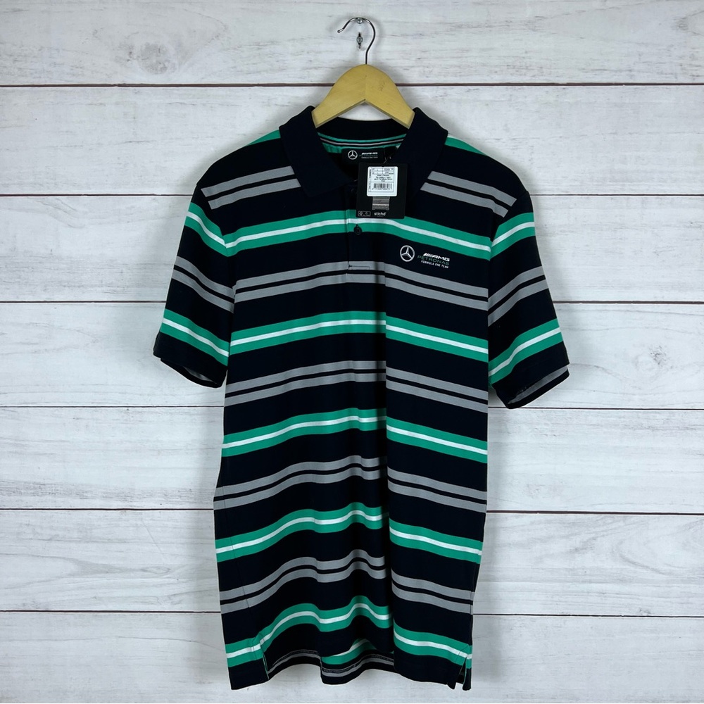 NWT Mercedes Benz AMG Petronas Formula One Polo Shirt Large